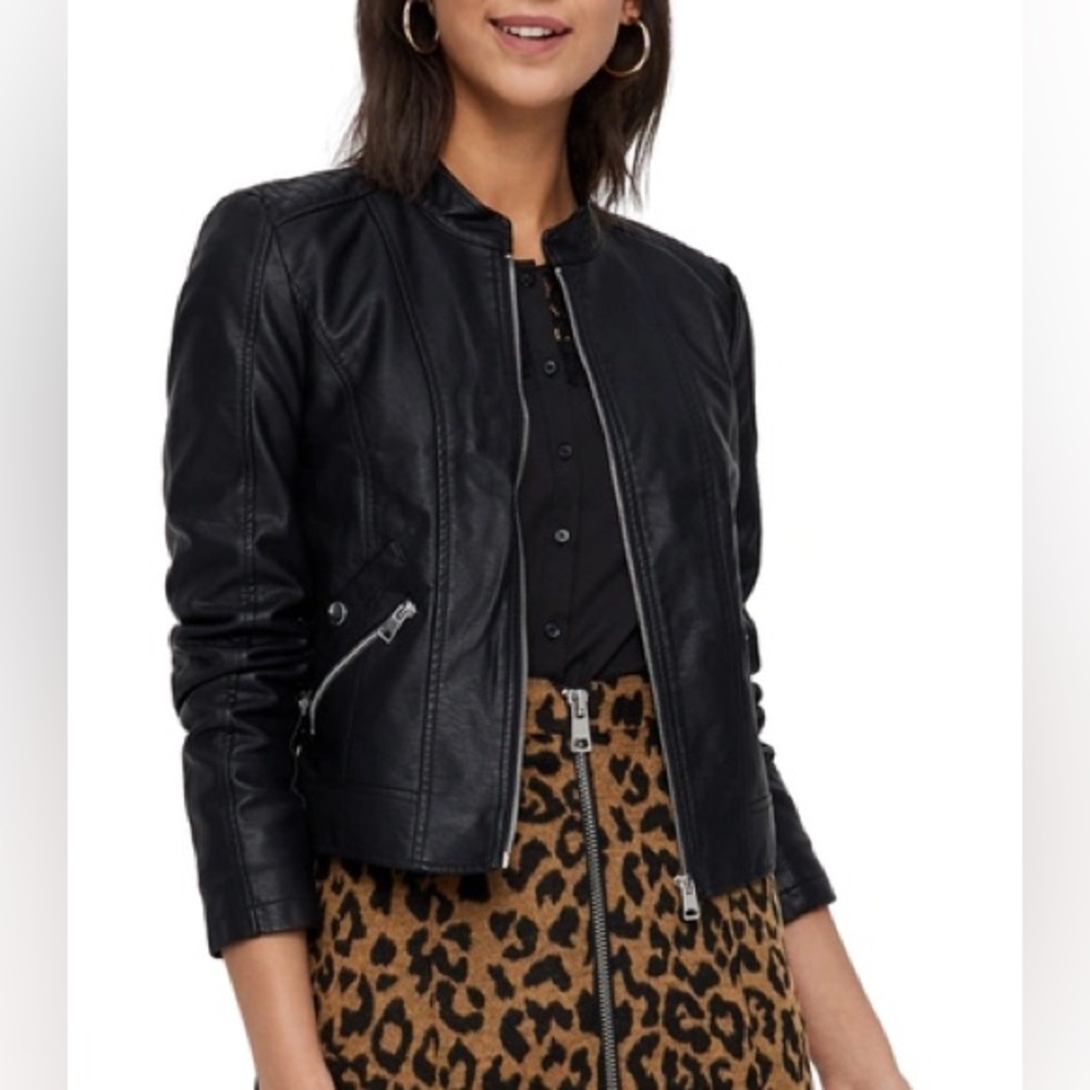 like-new leather jacket